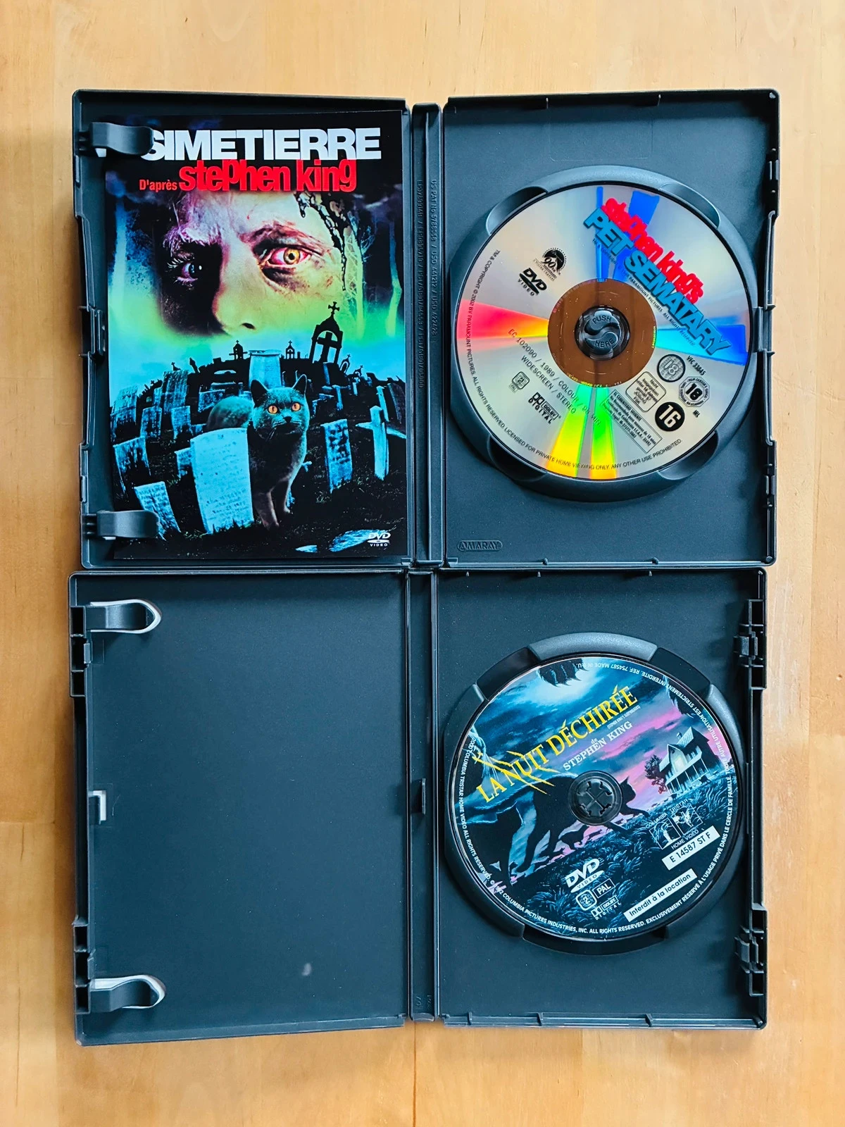 Lot 2 DVD cultos Stephen King: Cemitério Vivo (1989) e A Noite Rasgada. – photo 2